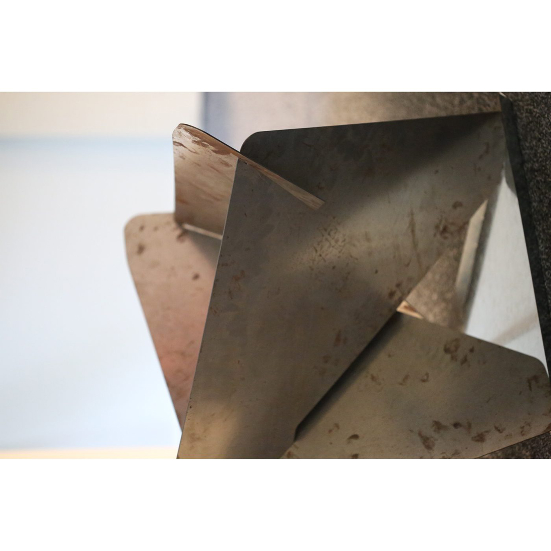 Eldfat Jabo Triangel Inkl Fat Corten 64x64x54 cm