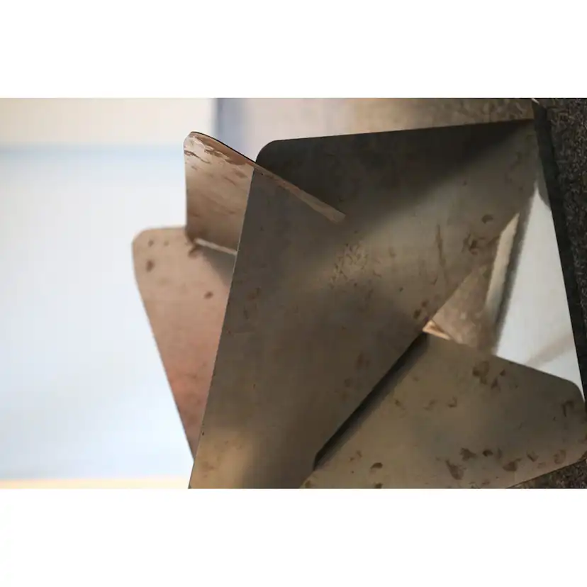 Eldfat Jabo Triangel Inkl Fat Corten 64x64x54 cm