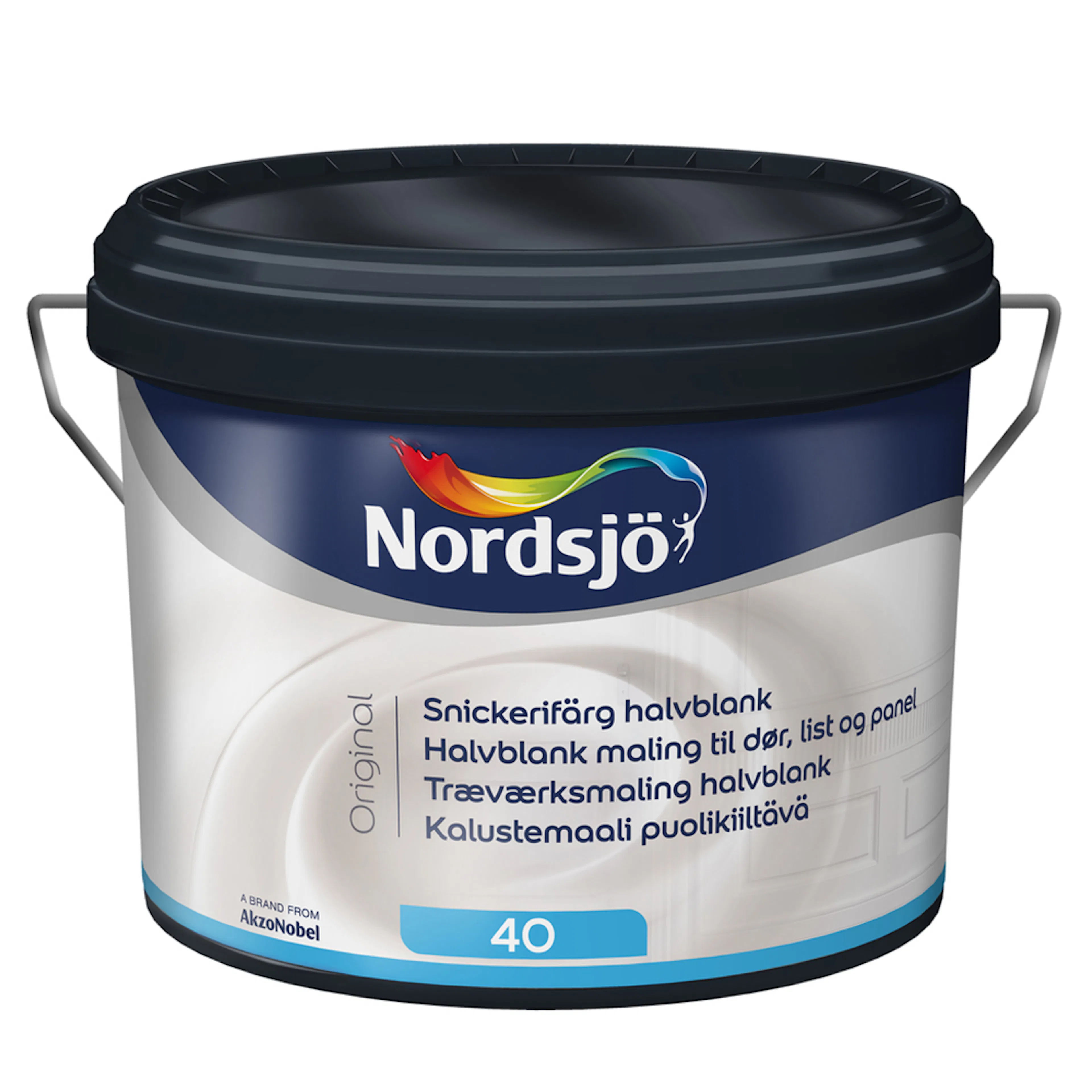 NORDSJÖ ORIGINAL SNICKERI HALVBLANK BW 2,5 Volym: 2,5 L, Vit