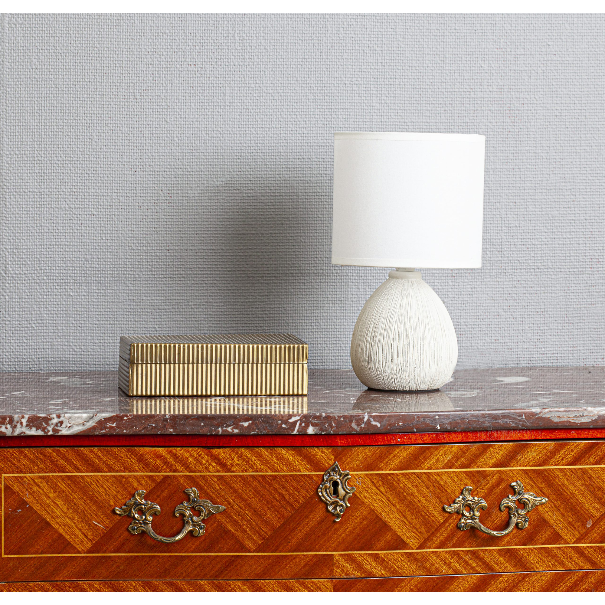 Bordslampa Cottex Madison H25 cm Keramikfot med Textilskärm