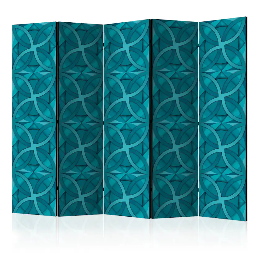 Rumsavdelare Arkiio Geometric Turquoise II 225x172 cm