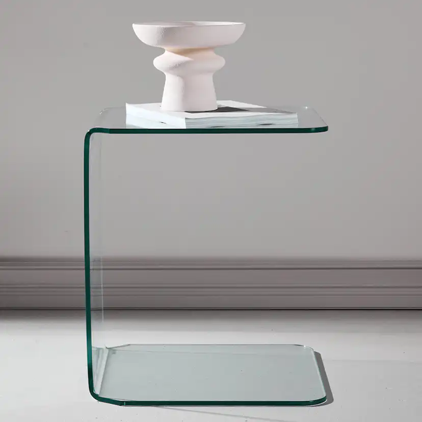 Sängbord Venture Home Telemark Glas Sidobord