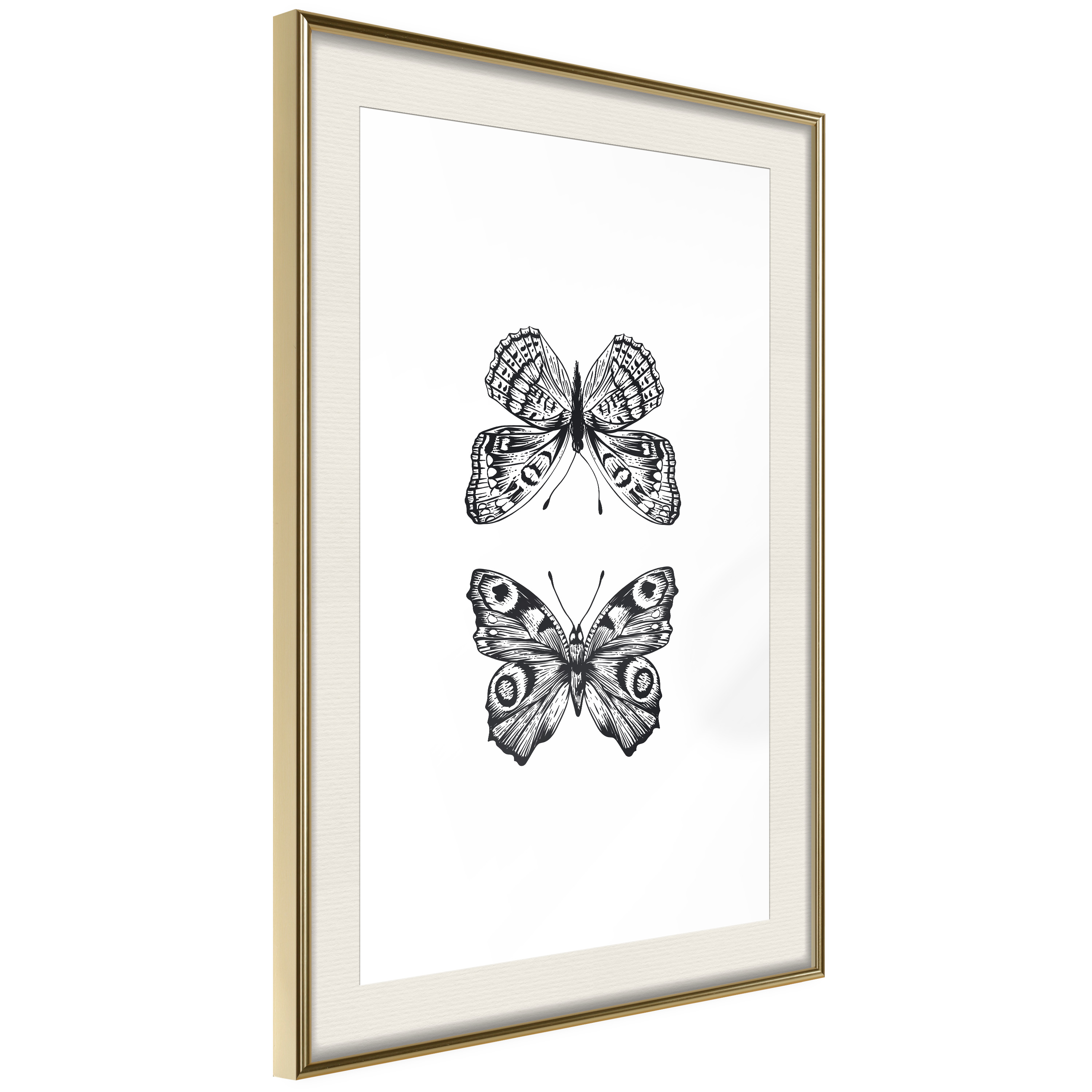 Poster Artgeist Affisch Two Butterflies