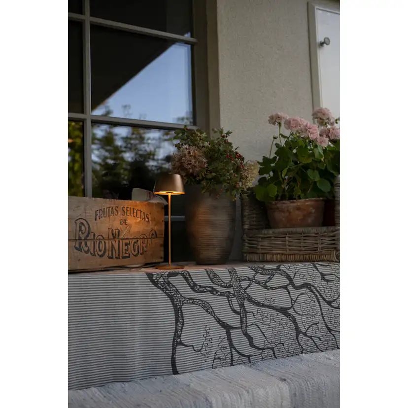Èze bordslampa Matt Koppar USB Matt Koppar