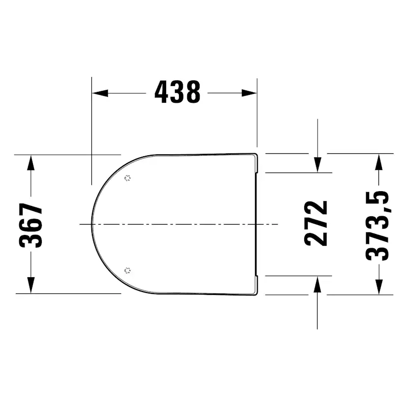 Toalettsits Duravit ME by Starck 002019 Mjukstängande