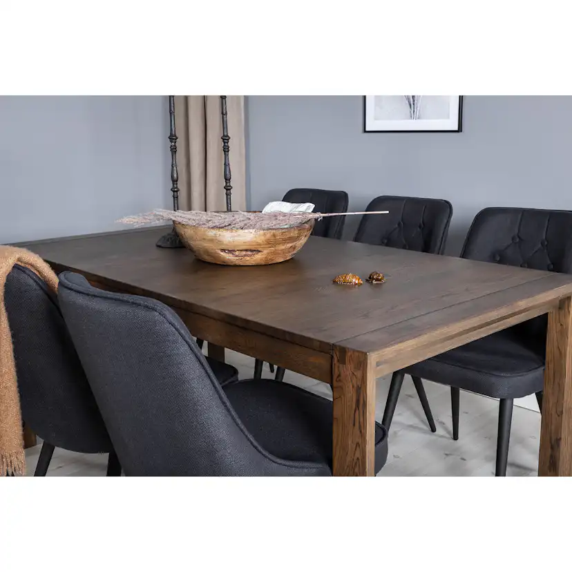 Matgrupp Venture Home Slider med 6 Velvet Deluxe stolar