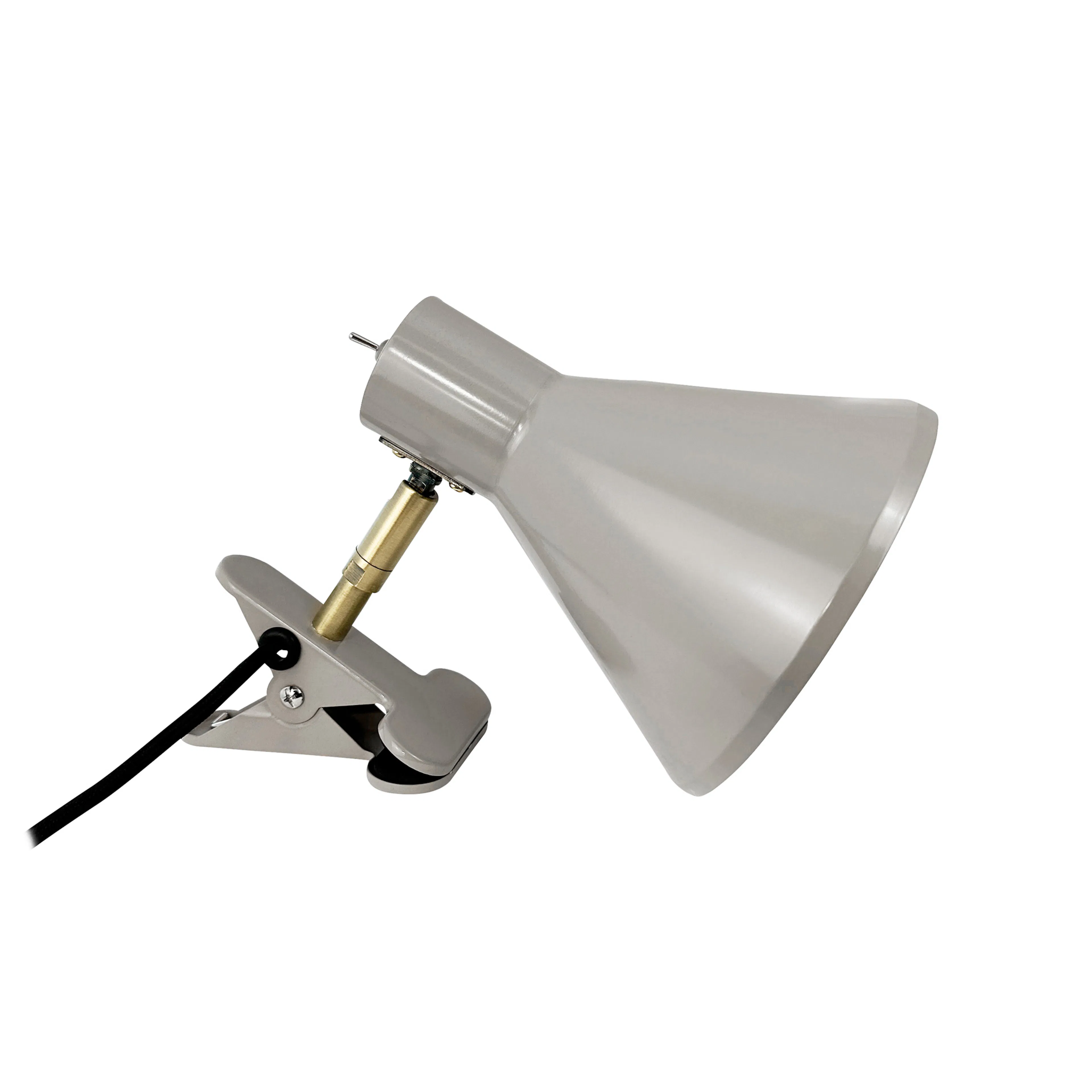 Vägglampa Dyberg Larsen Sleep Klämmlampa Beige/Mässing