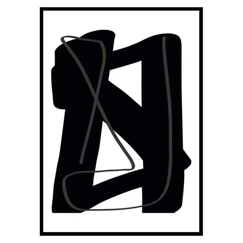 Poster Gallerix Noir Audacieux