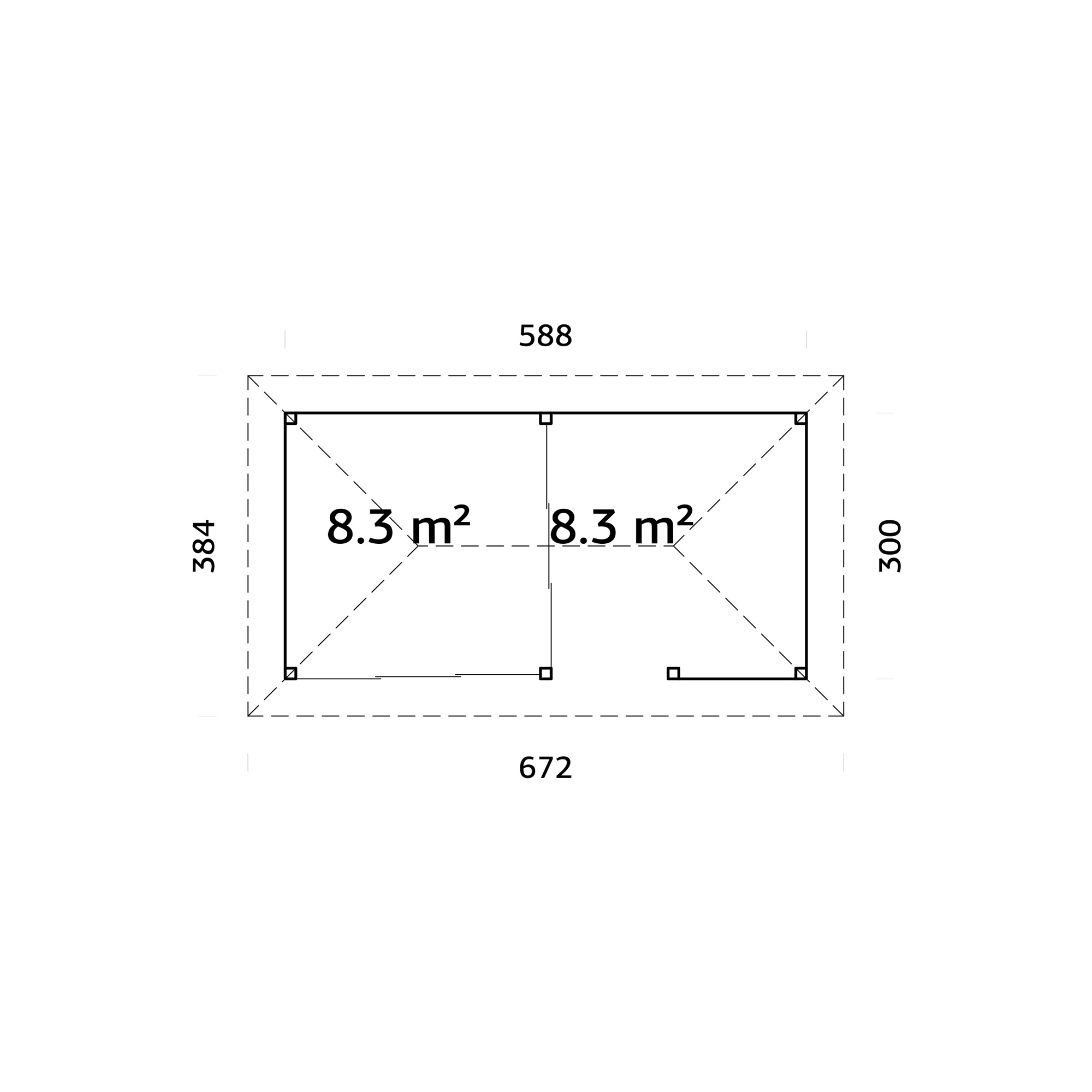 Uterum Palmako Bianca 16,6 m2 Set 507 Slide Plus