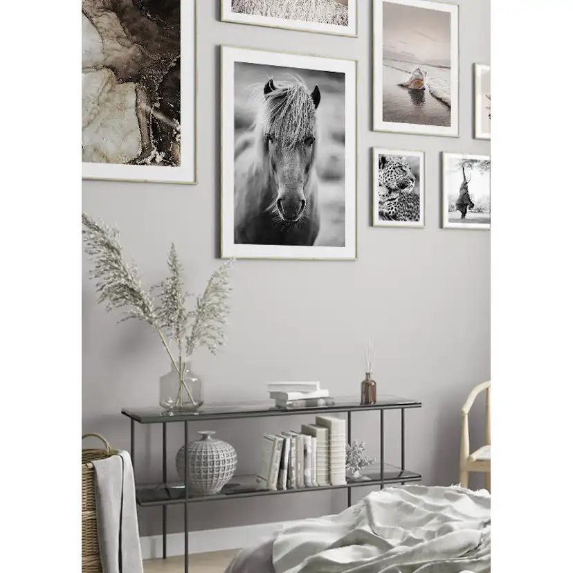 Poster Gallerix Icelandic Horse B&W