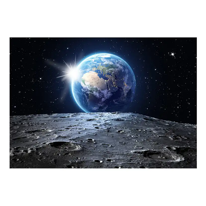 Självhäftande fototapet - View of the Blue Planet 98x70 Storlek: 98x70 cm