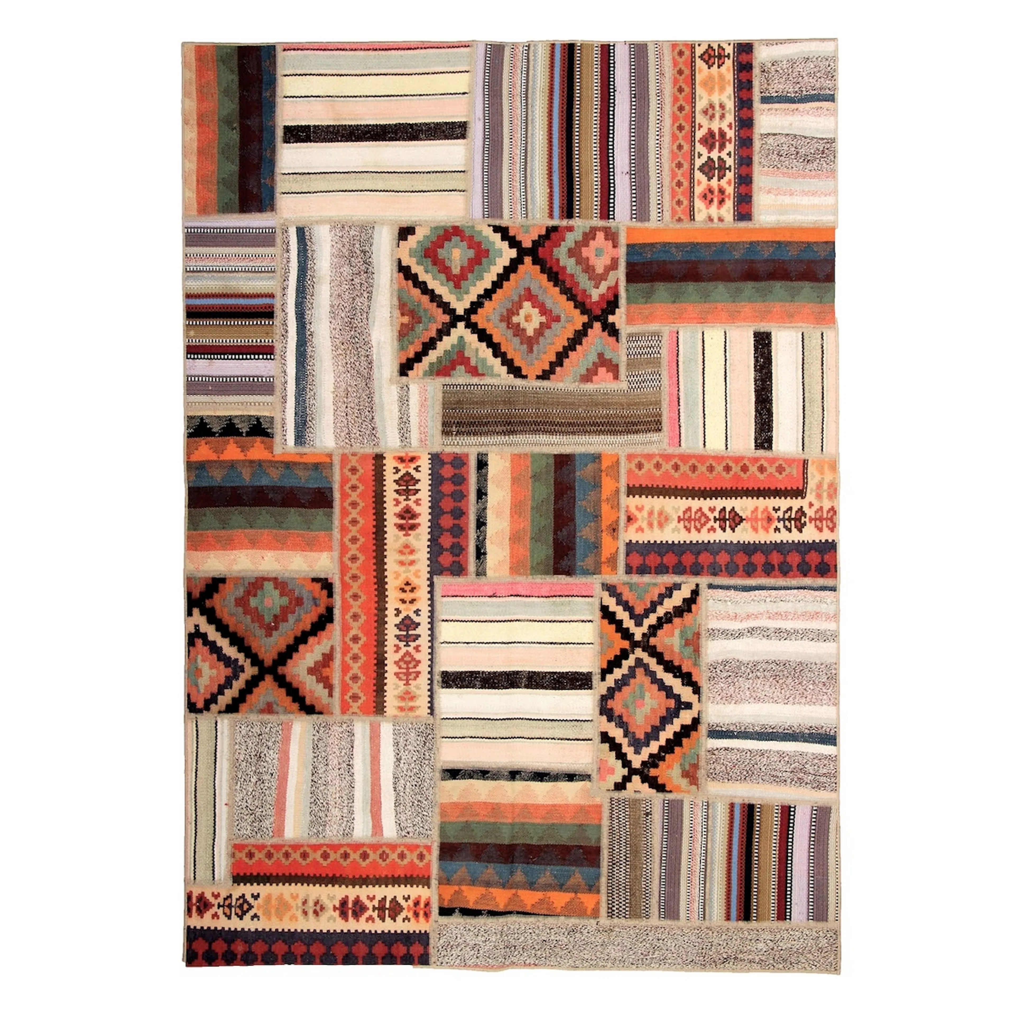 Persisk Patchworkmatta Arkiio Shiraz/Azerbajdzjan 145x205