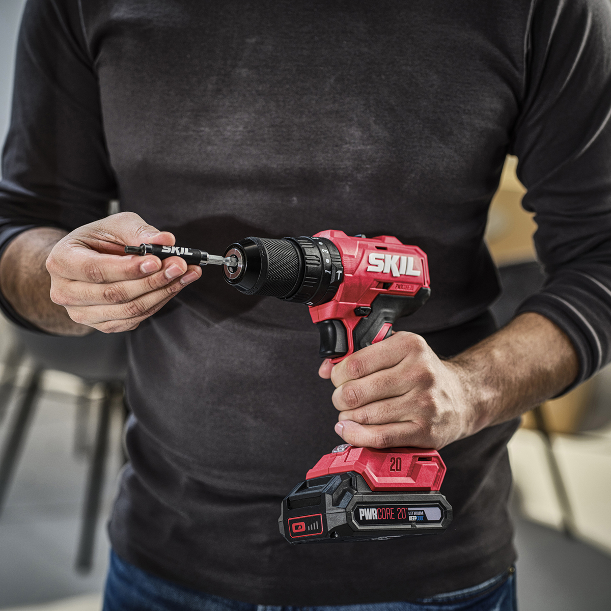 Slagborr/Skruvdragare SKIL 3021 AA Batteridriven Kolborstfri