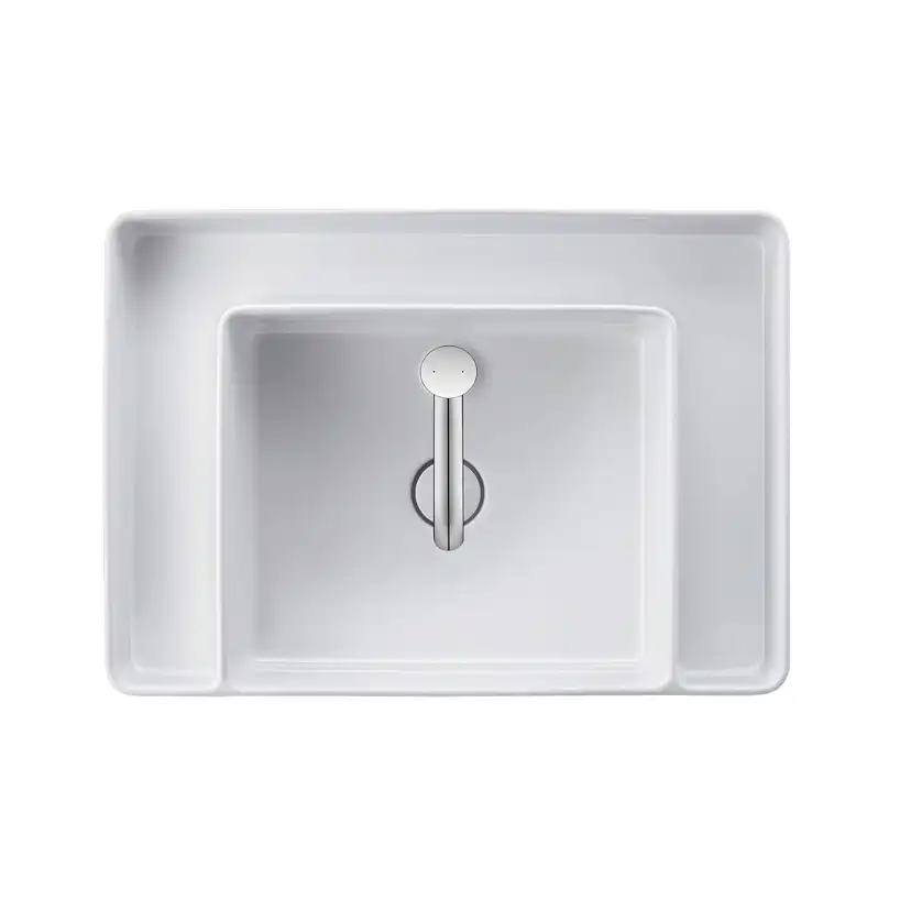 Tvättställ Duravit Bento Starck Box för Placering på Bänkskiva 650 mm