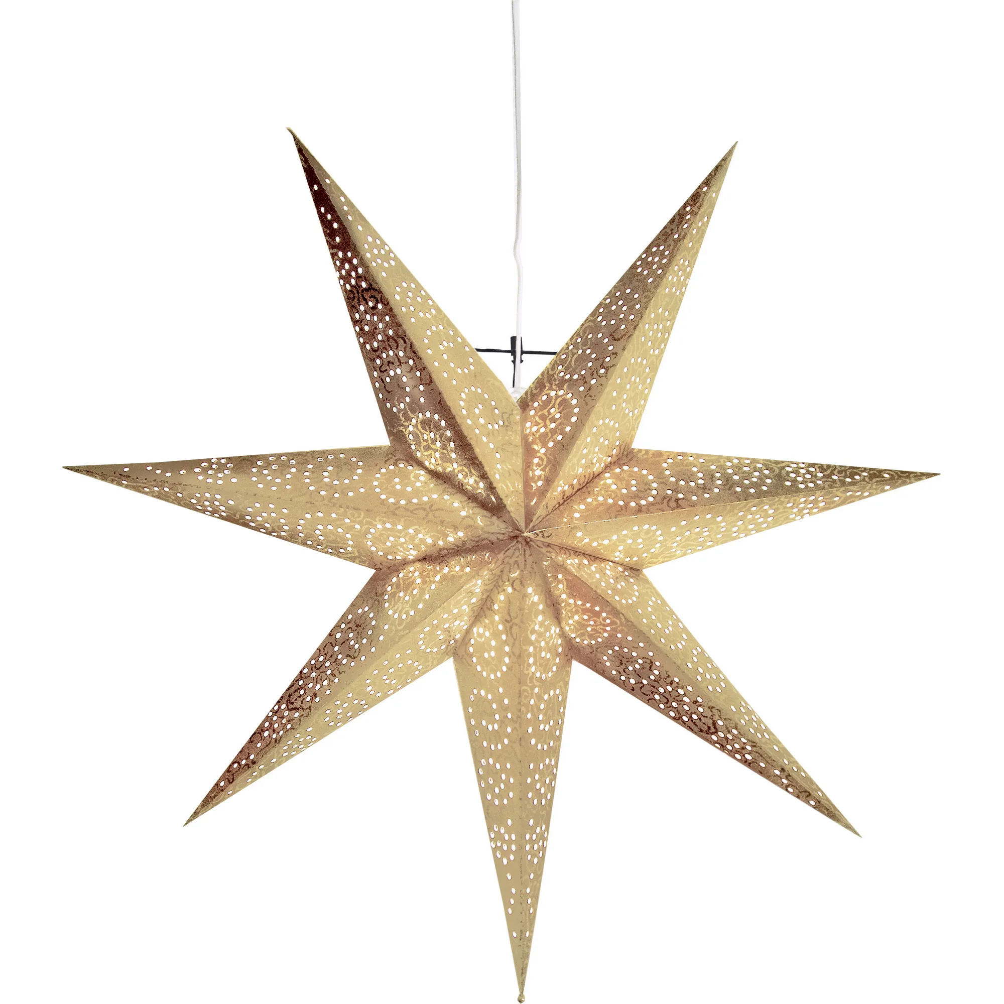 Adventsstjärna Star Trading Antique Hängande Guld