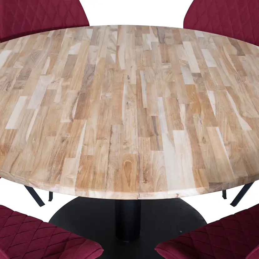 Matgrupp Venture Home Cirebon Rund med 6 Gemma Stolar