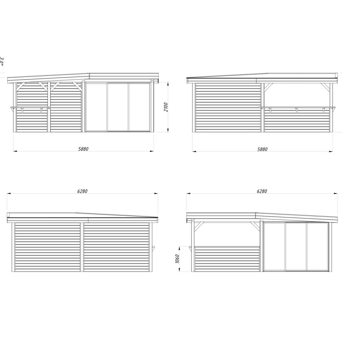 Uterum Palmako Lenna 24,9 m2 Set 410 Slide
