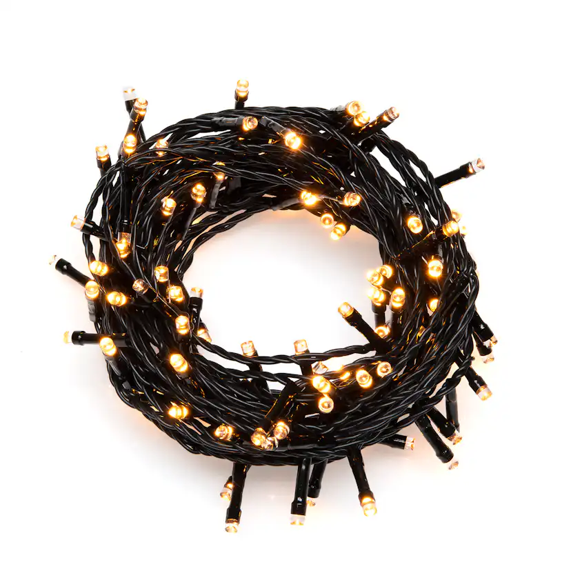 Ljusslinga Gnosjö Konstsmide 200st LED-lampor Amber 30V/IP44 Utomhus