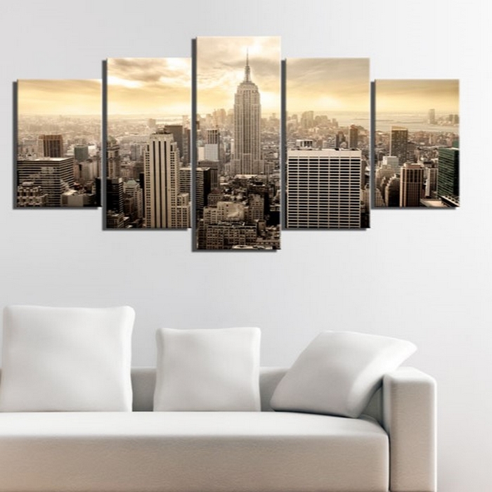 Tavla Arkiio New York And Sunrise