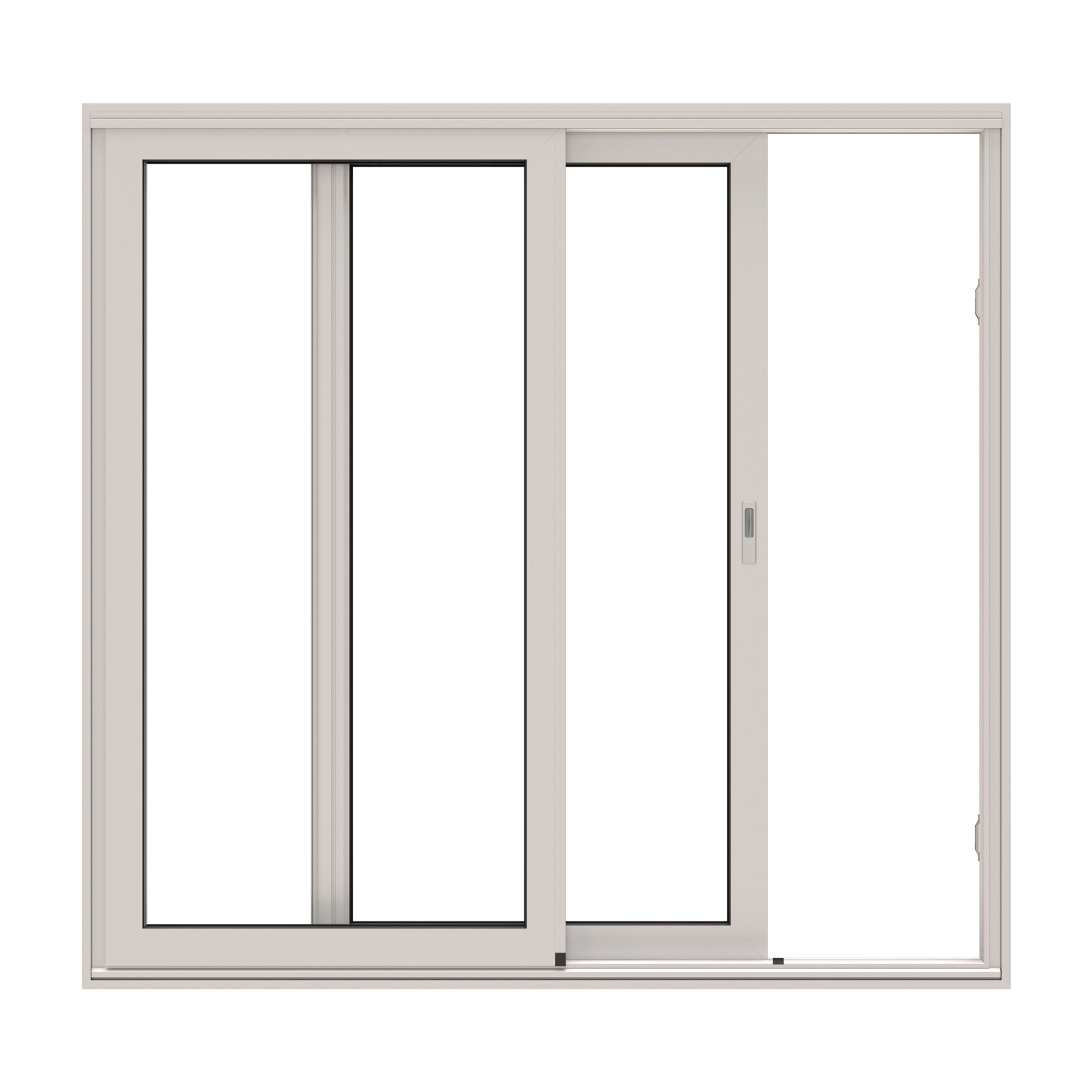 Skjutdörr NorDan HelAlu Aluminium 2-Delad Dubbelspår