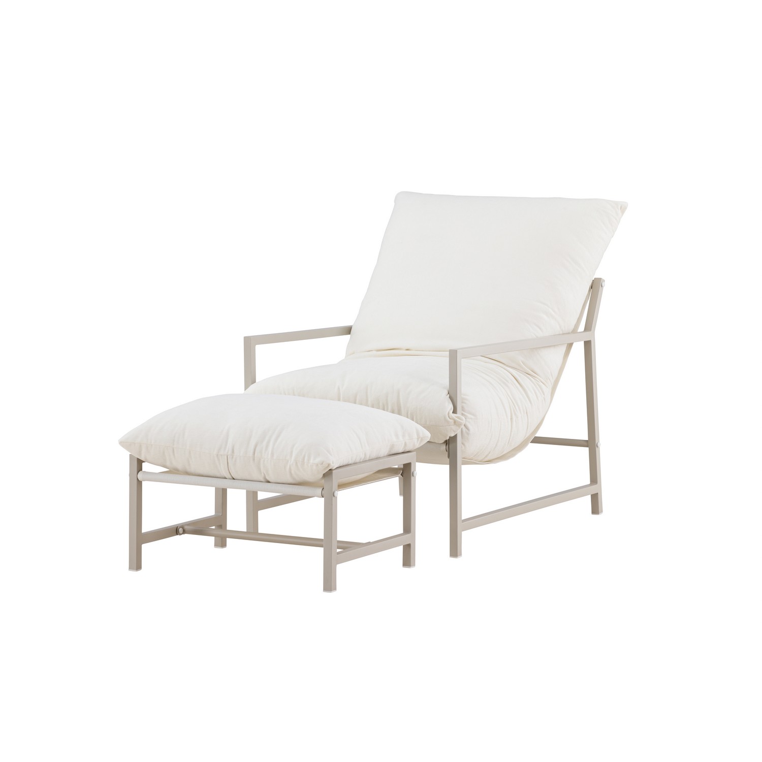 Corso Lounge Chair - Beige / Beige Beige