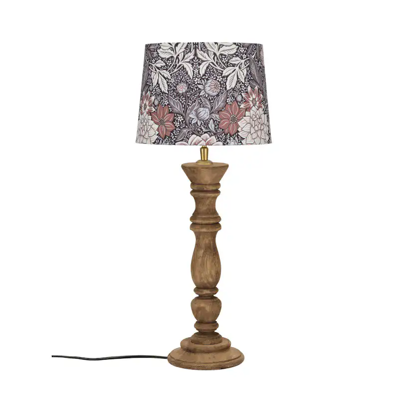 Bordsslampa PR Home Lodge Lampfot i Trä med Lampskärm