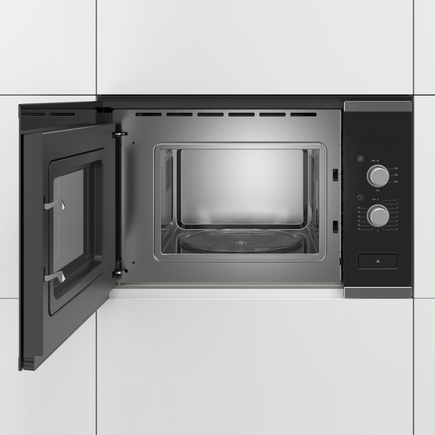 Mikrovågsugn Bosch Serie 4 BFL520MS0 Inbyggnadsmikro Rostfritt Stål