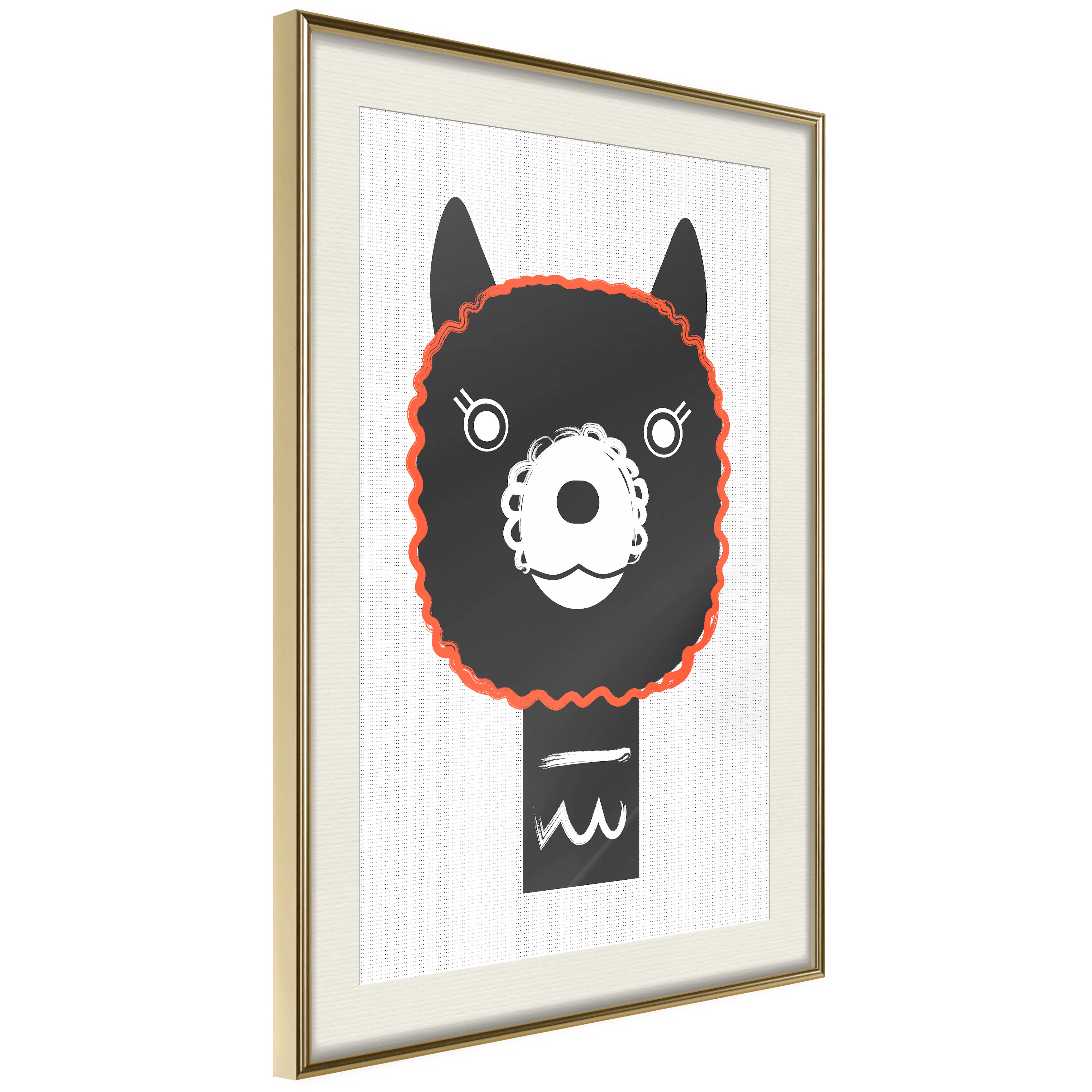 Poster Artgeist Affisch Decorative Alpaca