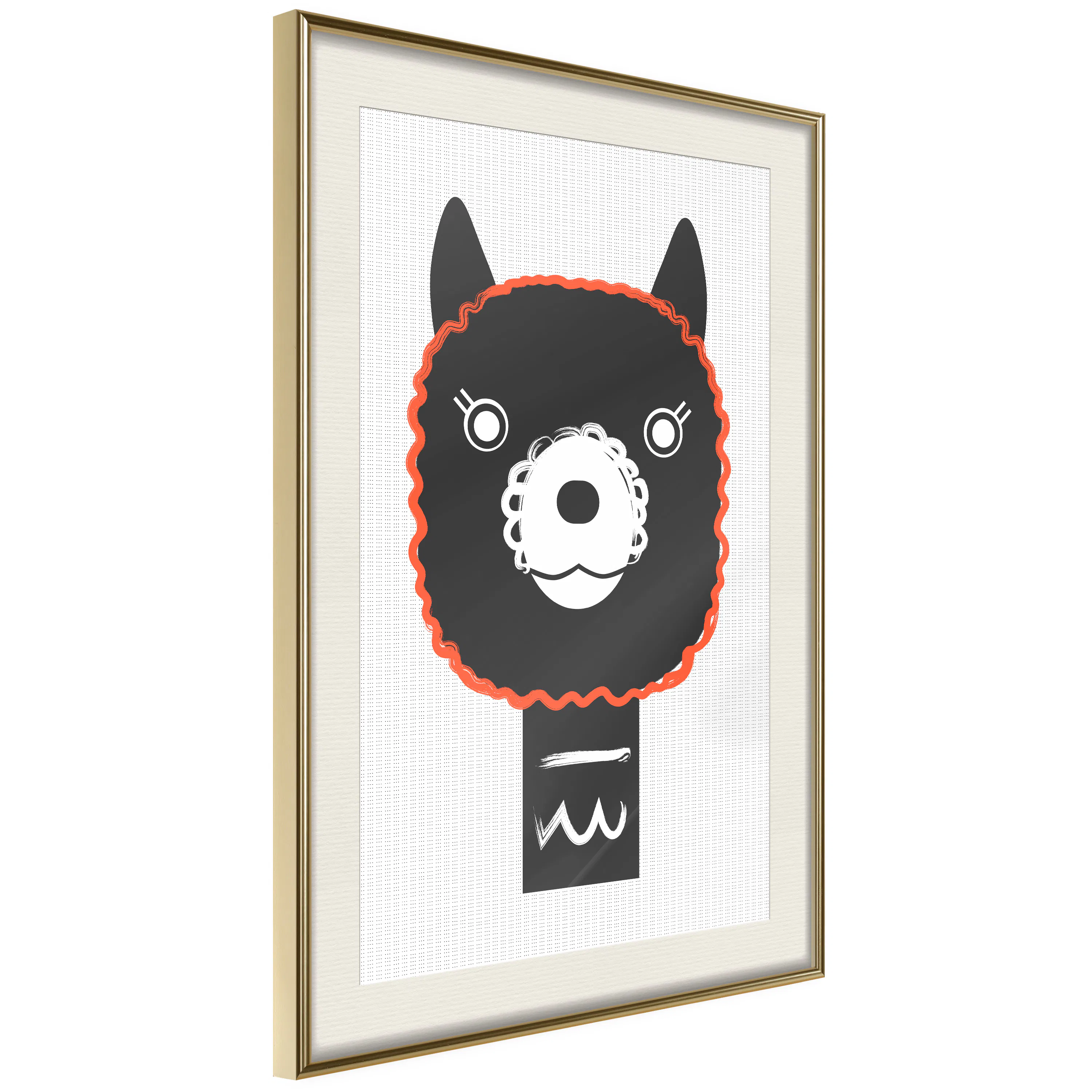 Poster Artgeist Affisch Decorative Alpaca