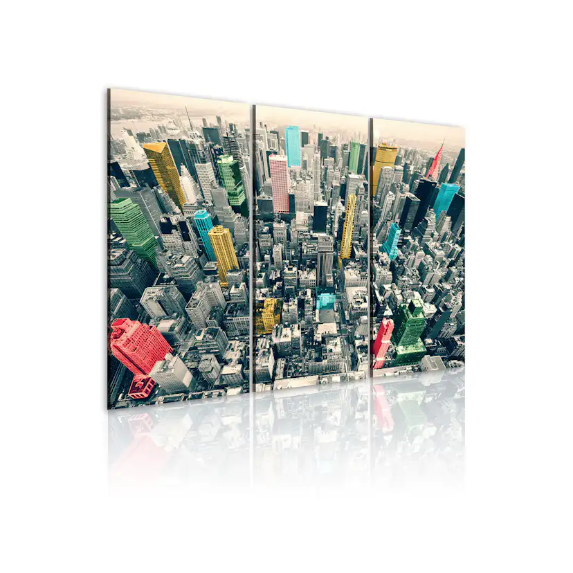 Tavla Arkiio New York Black & White & Colors