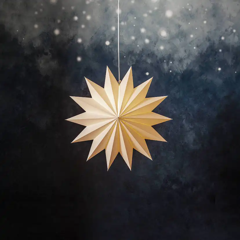 Adventsstjärna Star Trading Plain Papperstjärna 60 cm