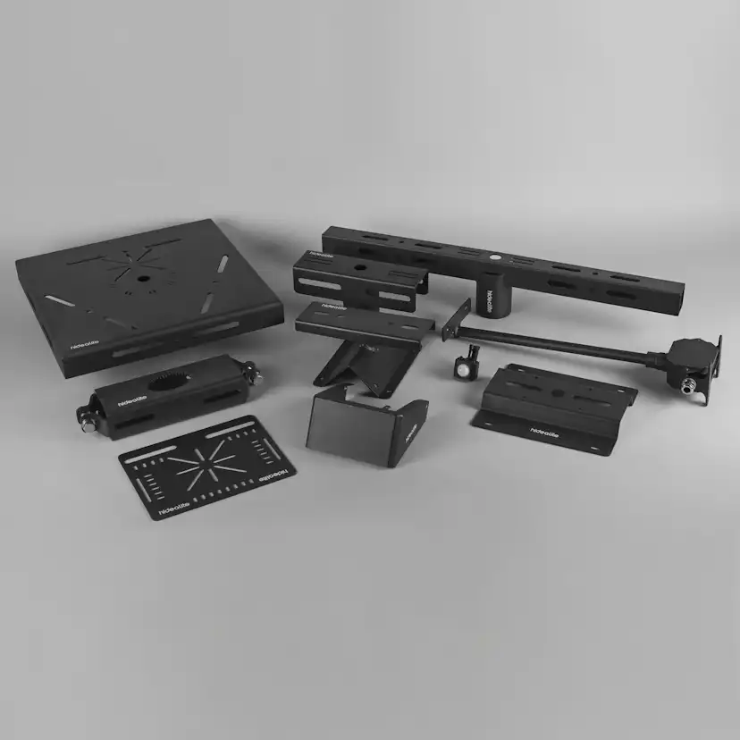 Stolpfäste Hide-a-lite Ø55-90mm Svart