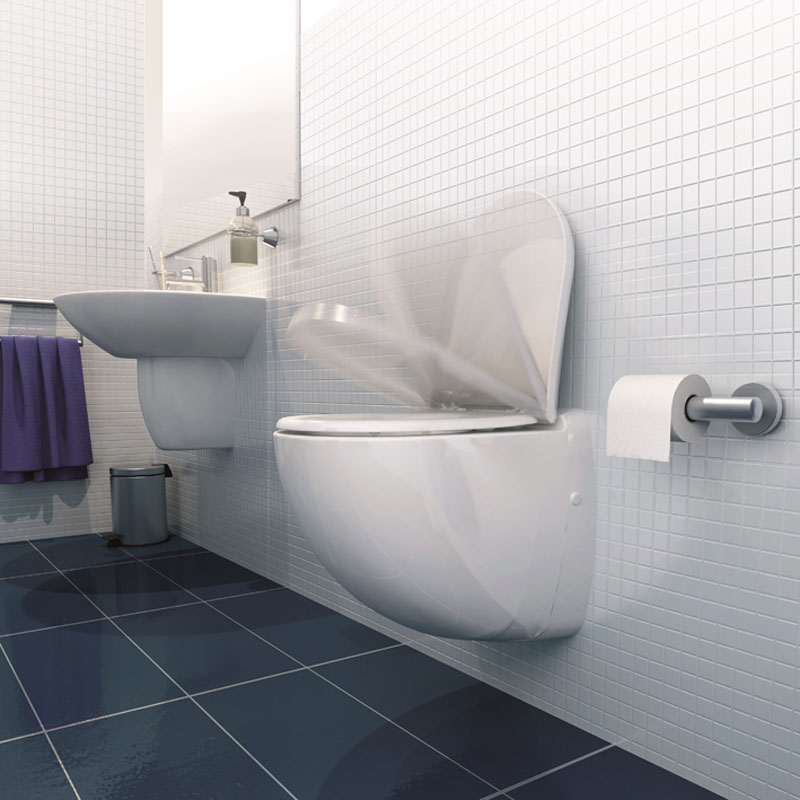 Vägghängd Toalettstol Saniflo Sanicompact Comfort Silence ECO+
