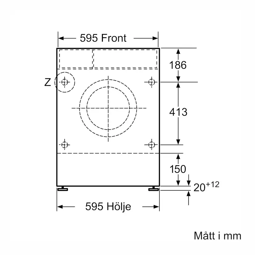 Tvätt/Torkmaskin Siemens iQ300 WK14D322DN Integrerad