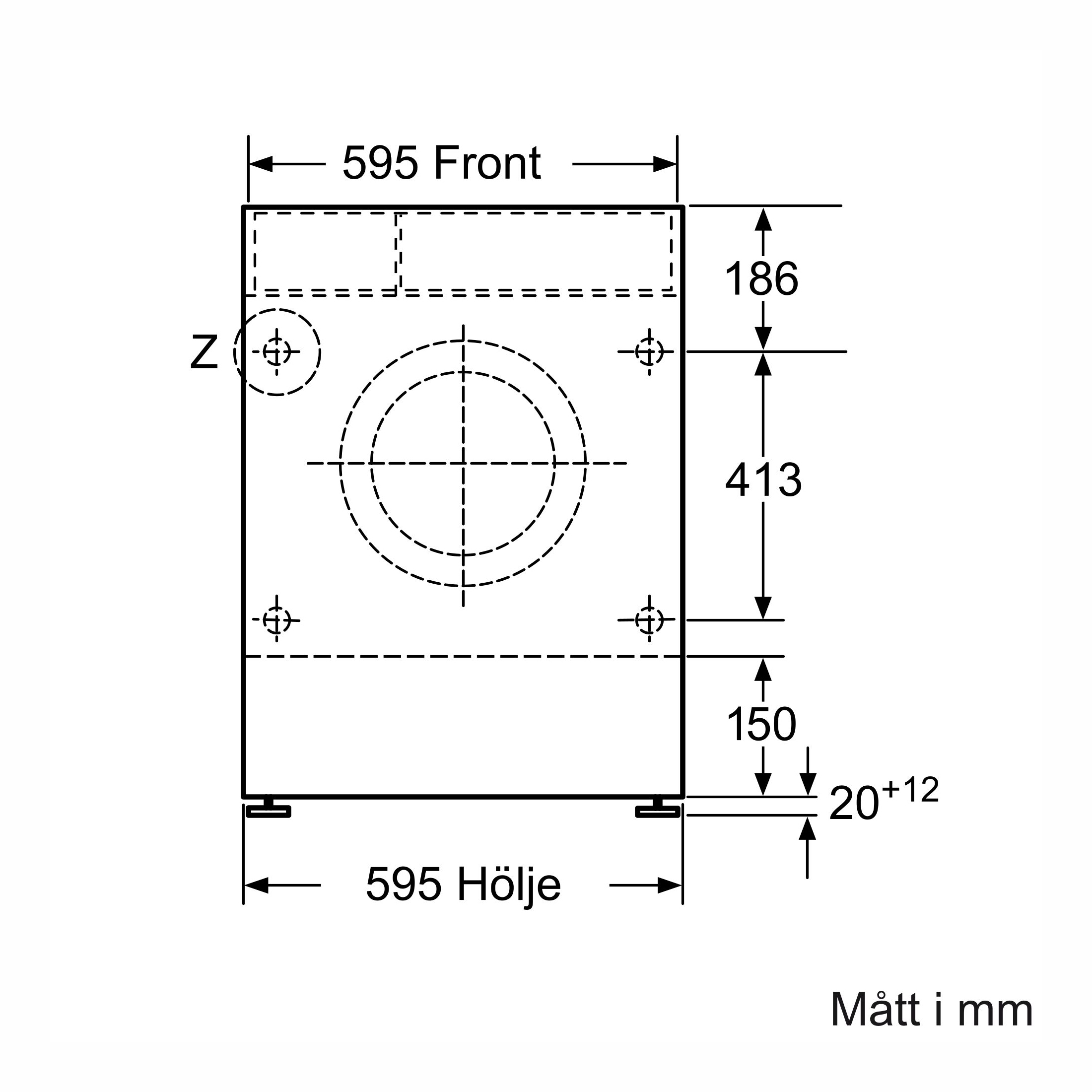Tvätt/Torkmaskin Siemens iQ300 WK14D322DN Integrerad