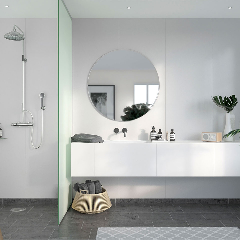 Våtrumsskiva Fibo White 2094-M10 S