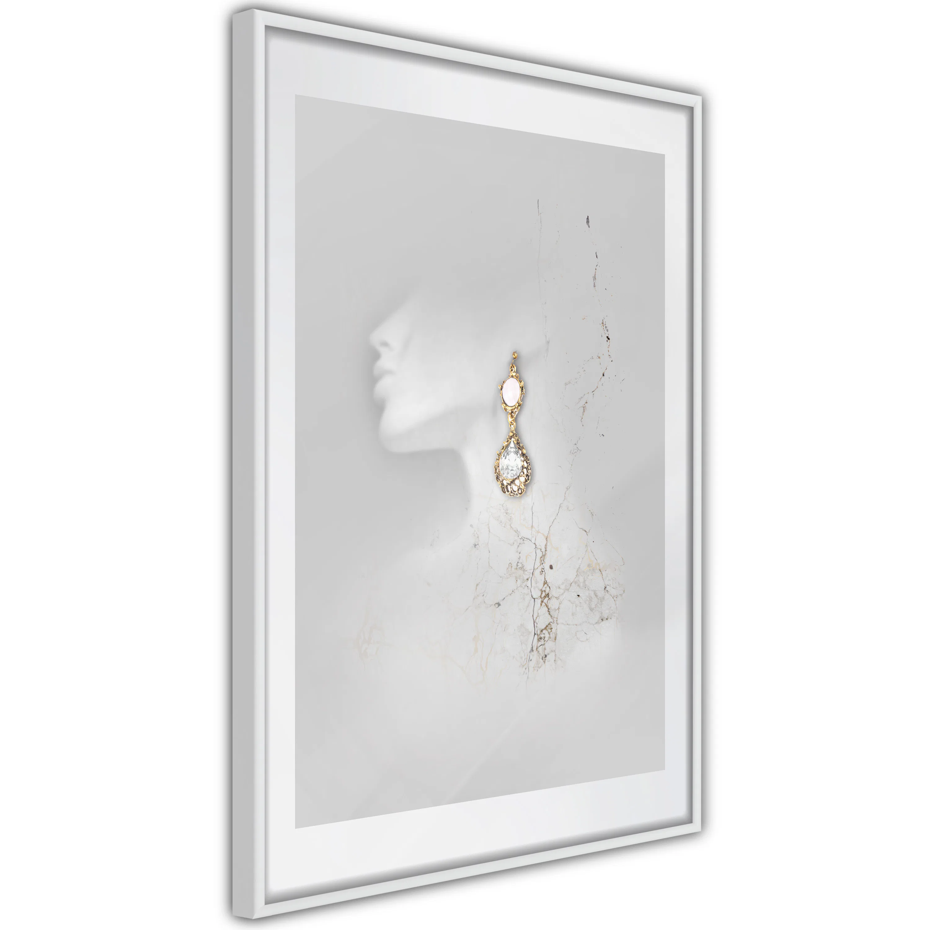 Poster Artgeist Affisch Gold Earrings
