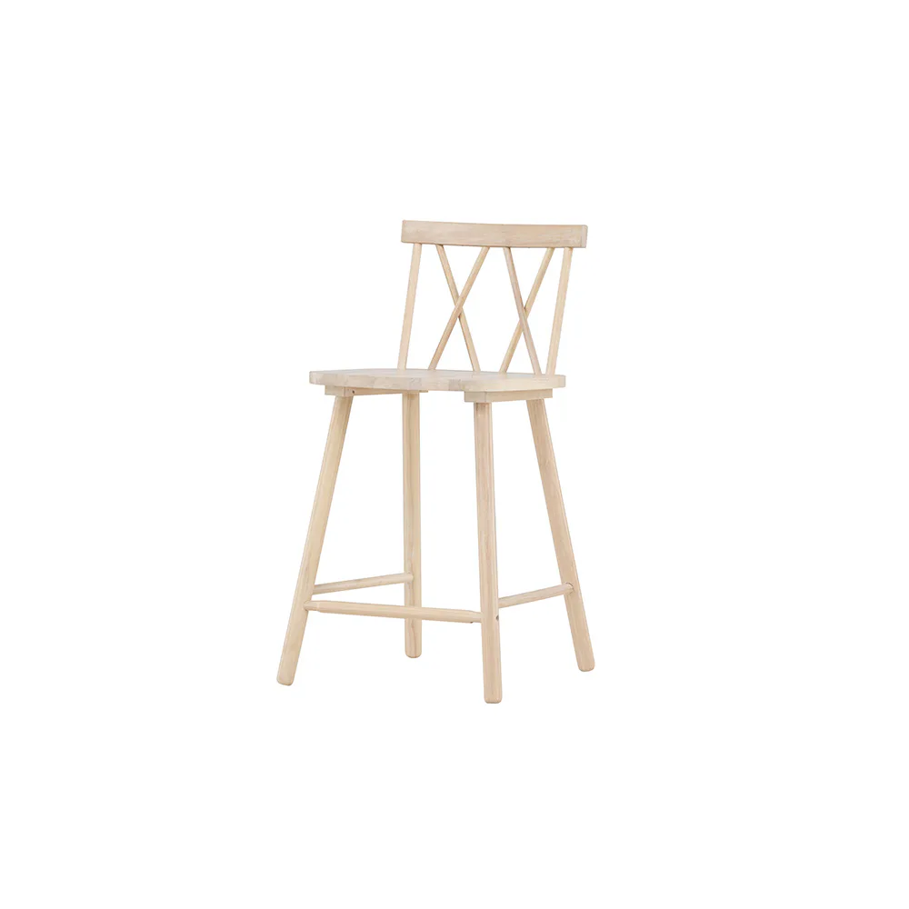 Mollöström Bar Chair - Whitewash / Wood Vit