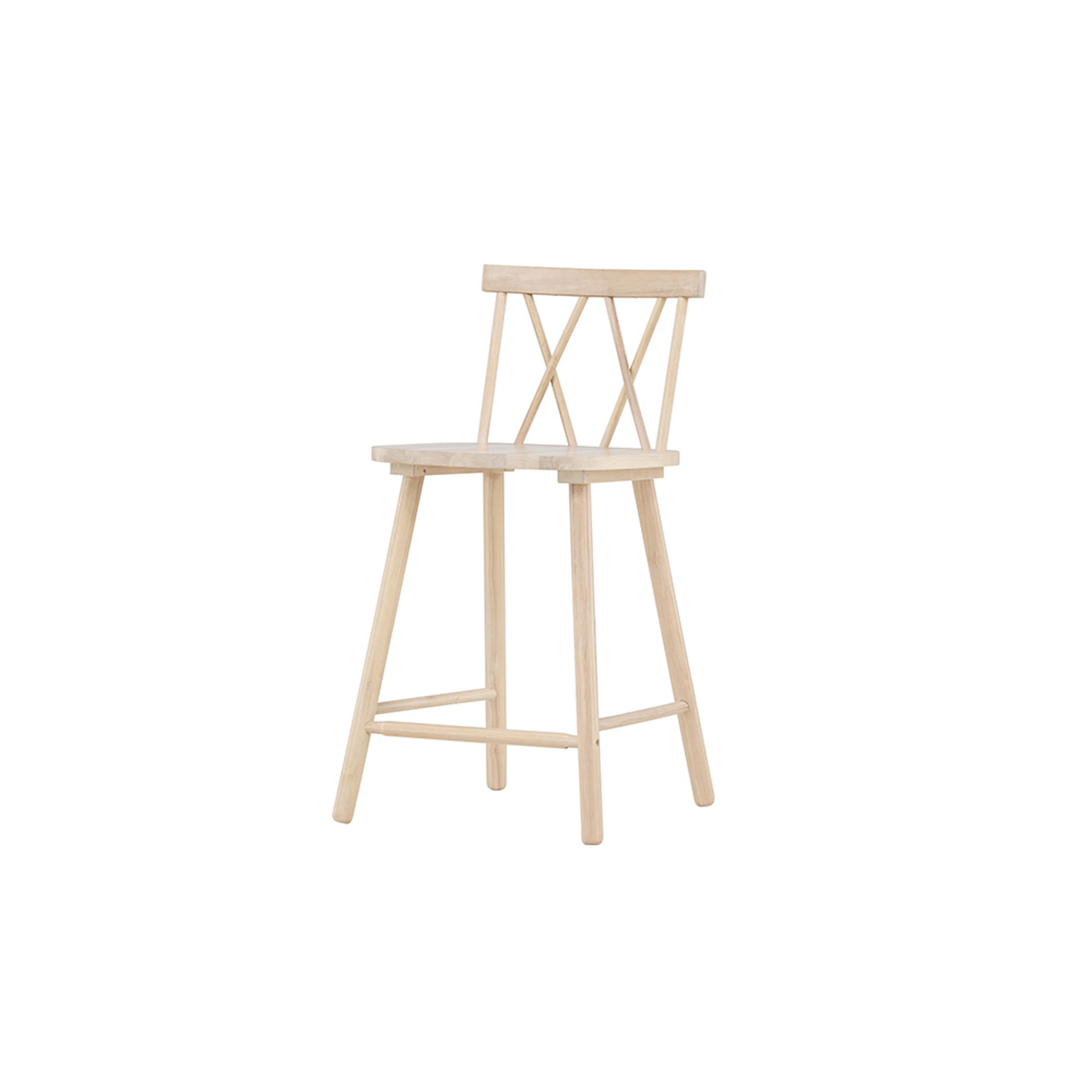 Mollöström Bar Chair - Whitewash / Wood Vit