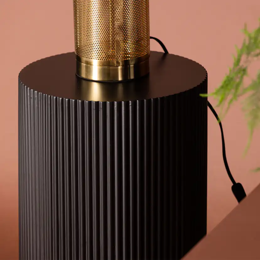 Sidobord Venture Home Lenox Svart Runt Bord/Piedestal Ø30,5cm