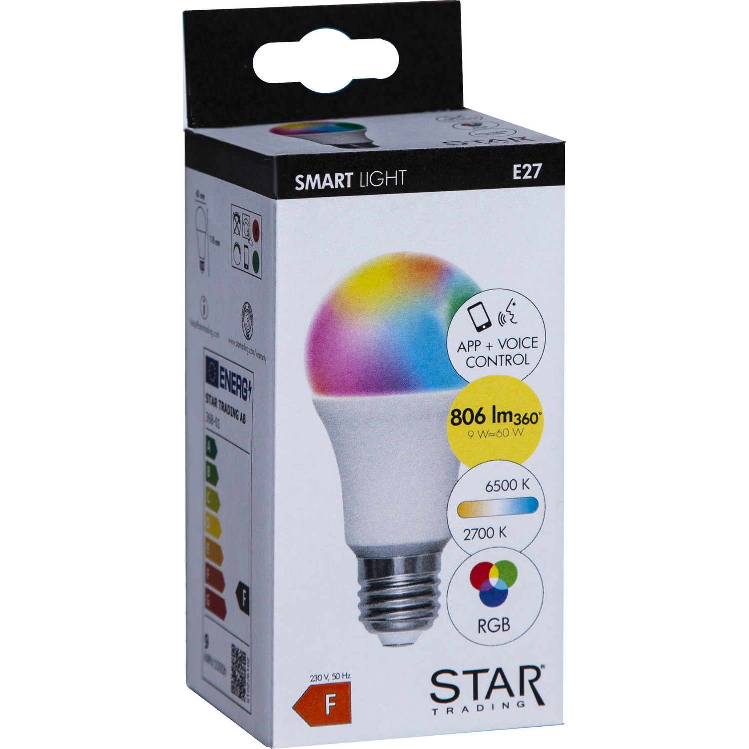 LED-lampa Star Trading E27 A60 Smart Bulb 9W