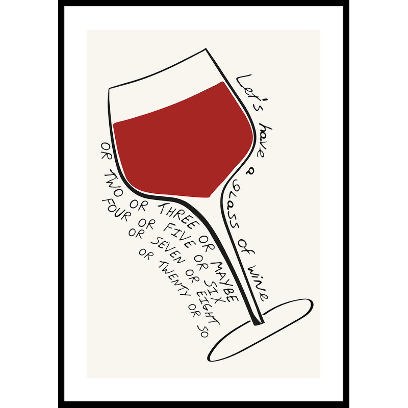 Poster Gallerix Lets Have A Glass Of Wine