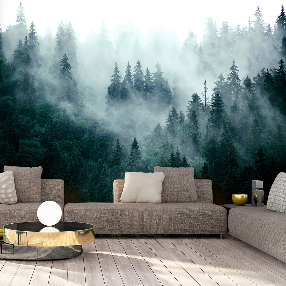 Fototapet Arkiio Mountain Forest (Dark Green)