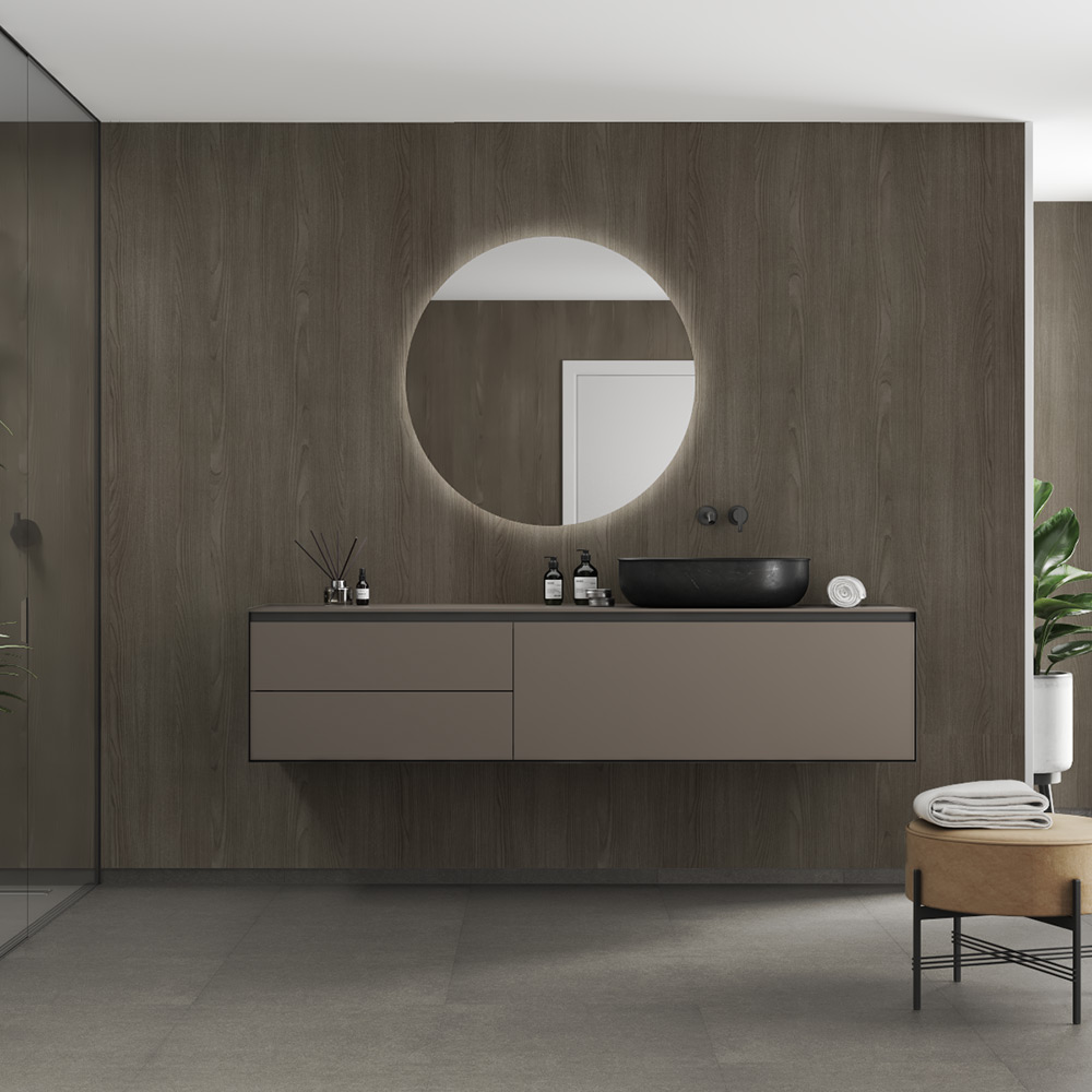 Våtrumsskiva Fibo 4633-M00 Dark Wood 10x620x2400 mm