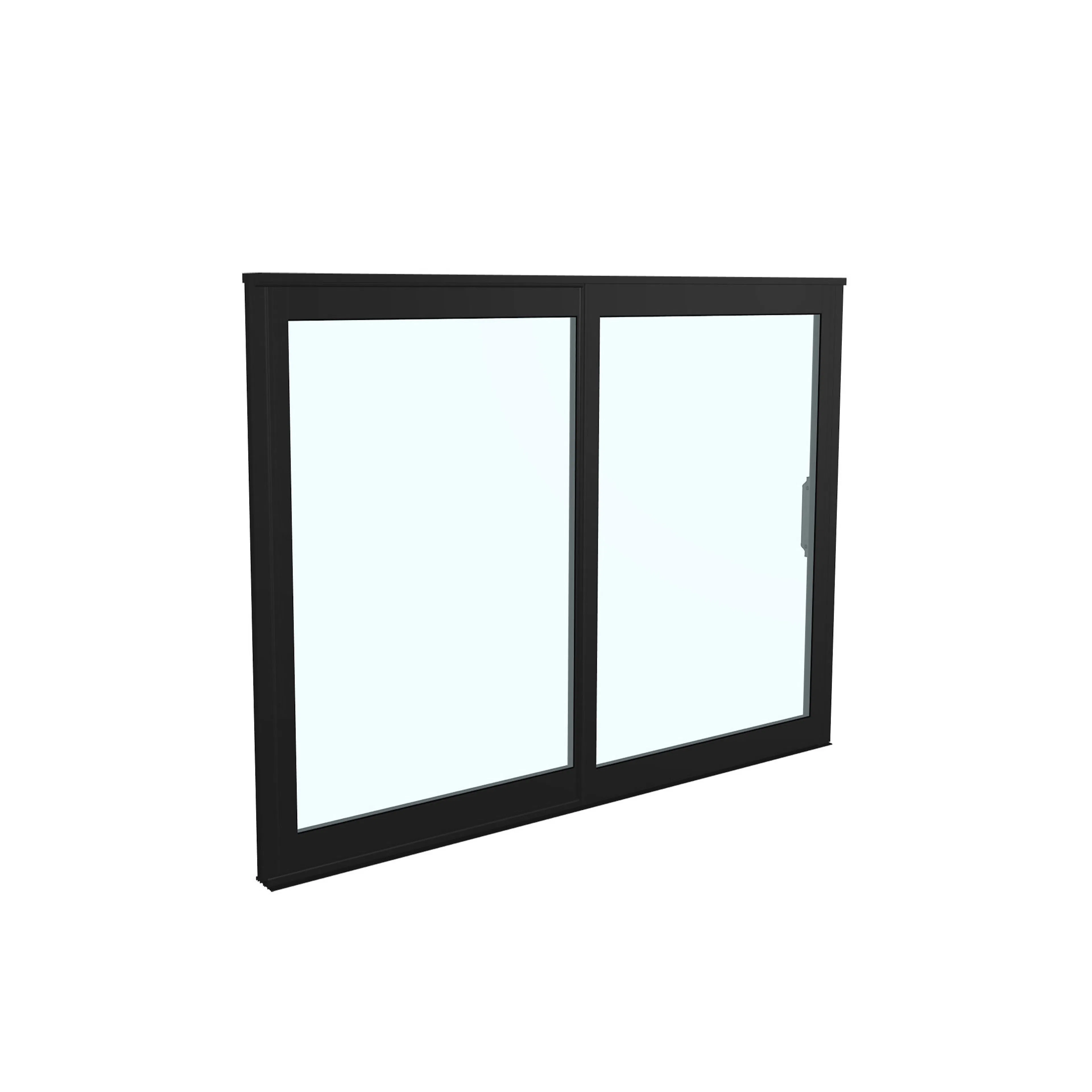 Landskap Skjutfönsterparti Robust B1950mm x H1200 - Svart År B1950 x H1200 mm - Mattsvart RAL 9005