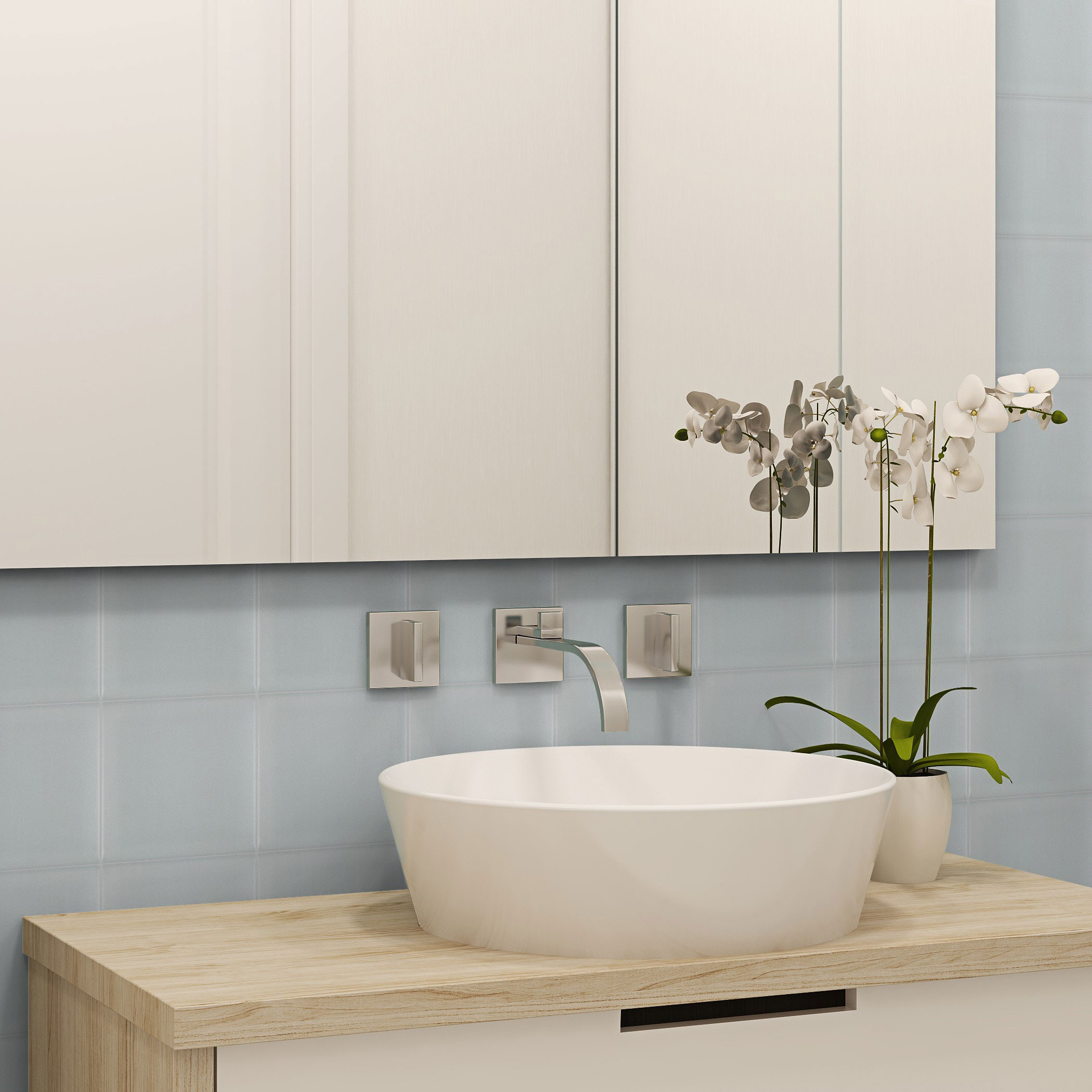 Kakel CAS Ceramica Tender Mirage Turkos 15x15 cm Revestimiento
