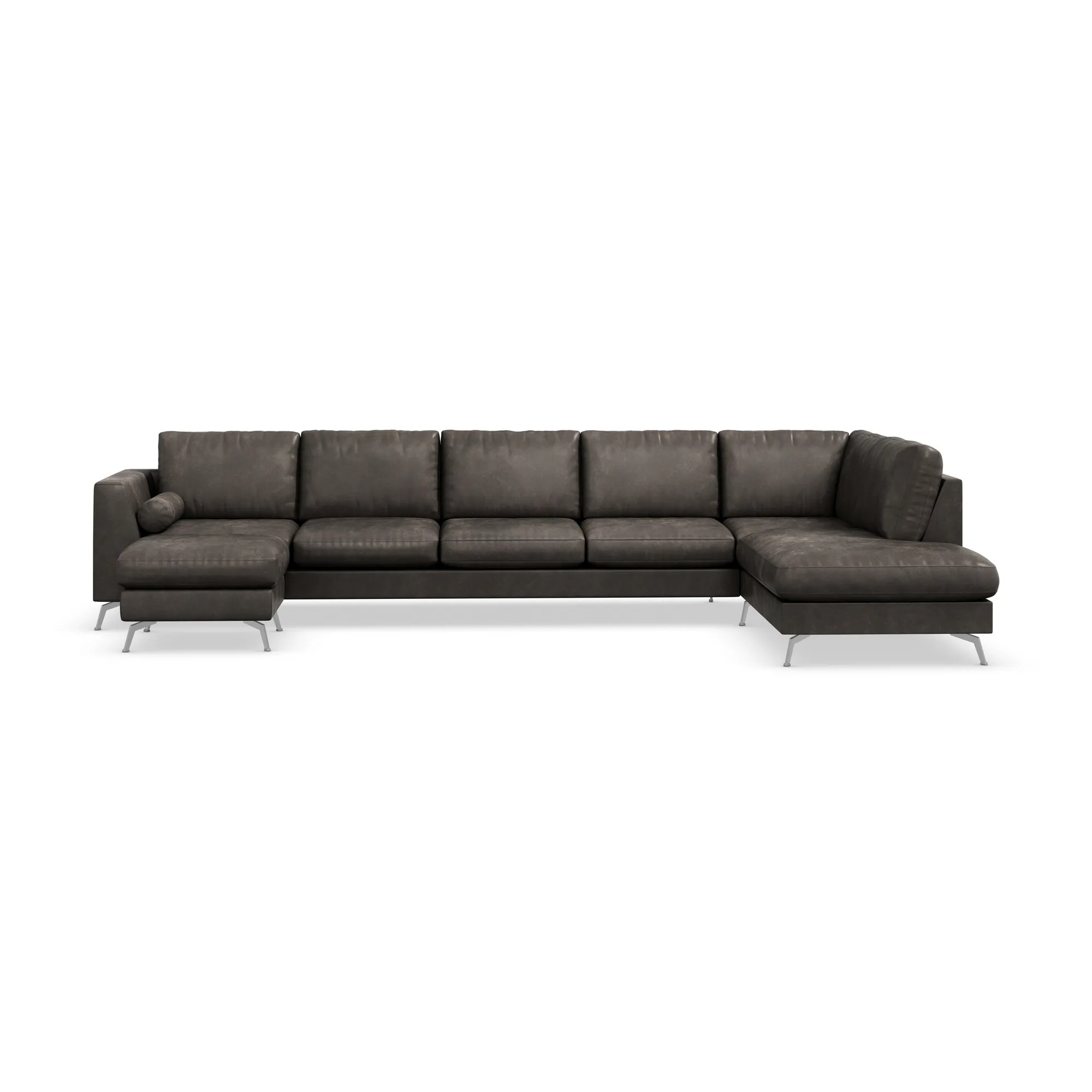 6-sitssoffa Scandinavian Choice Ocean Lyx U-formad med Schäslong 395 cm inkl Fotpall