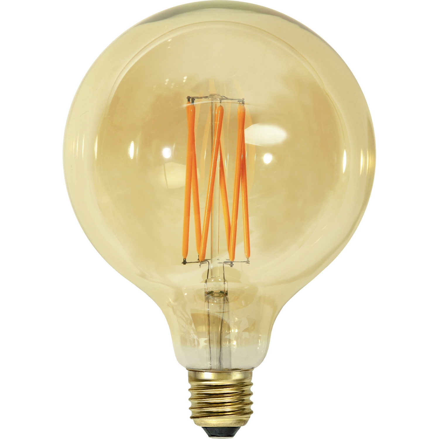 LED-lampa Star Trading E27 G125 Vintage Gold Dimbar