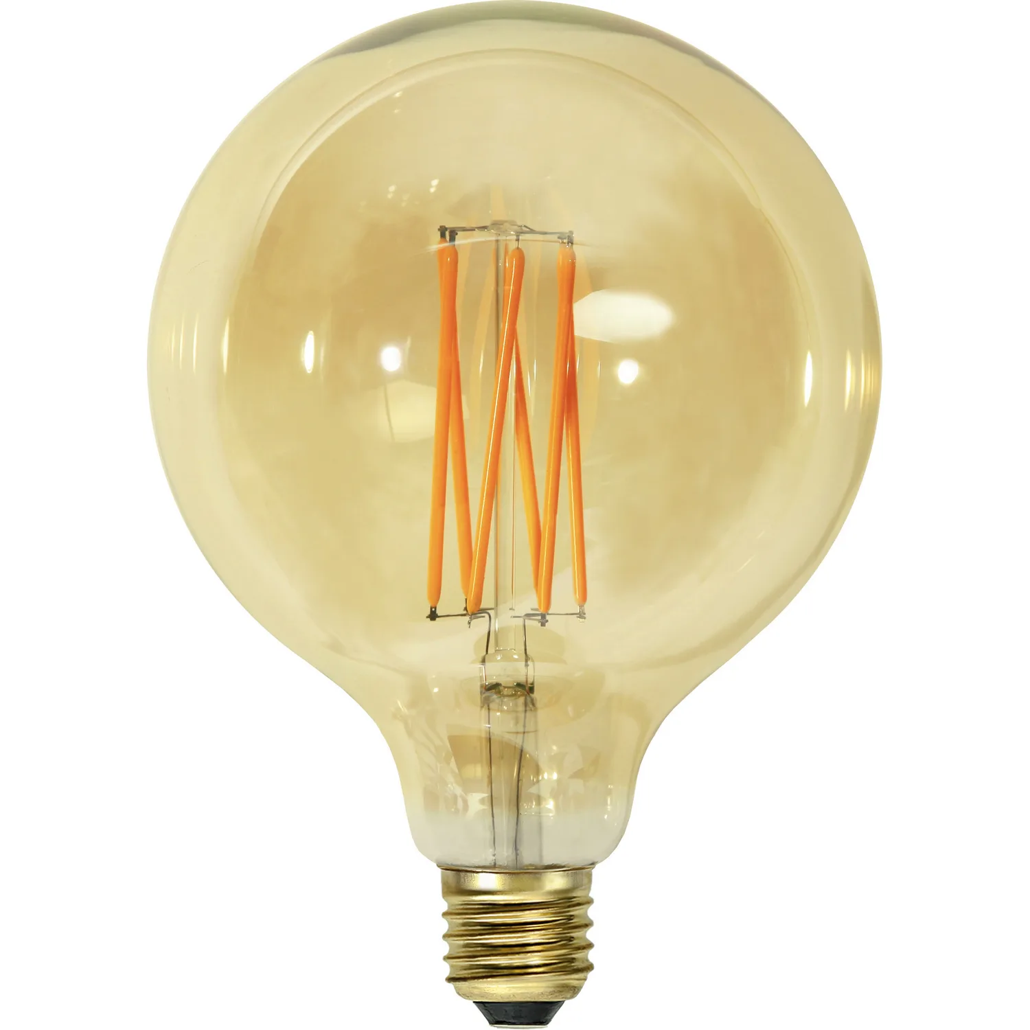 LED-lampa Star Trading E27 G125 Vintage Gold Dimbar