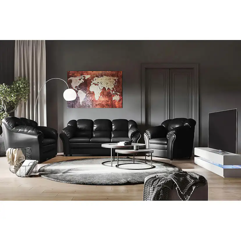 Soffgrupp Scandinavian Choice Salvador 3-sits+2-sitssoffa med Fåtölj Konstläder